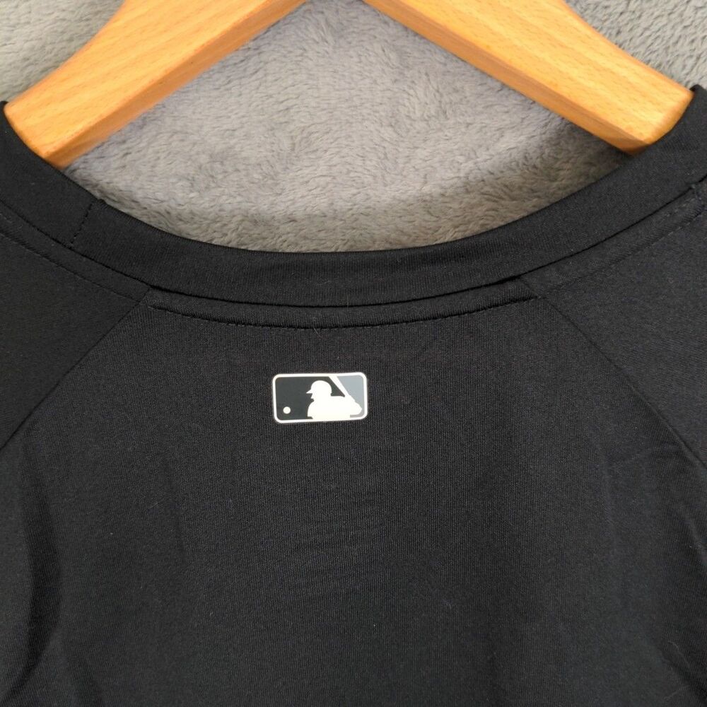 The Nike Tee Men's Black Gray Ombre Baseball MLB T Shirt Dri-Fit Size Large - Picture 5 of 8